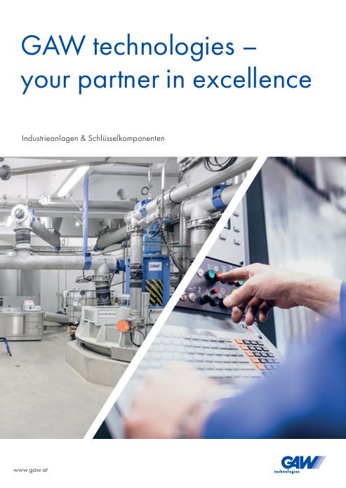 GAW Infofolder Anlagen und Key Komponenten